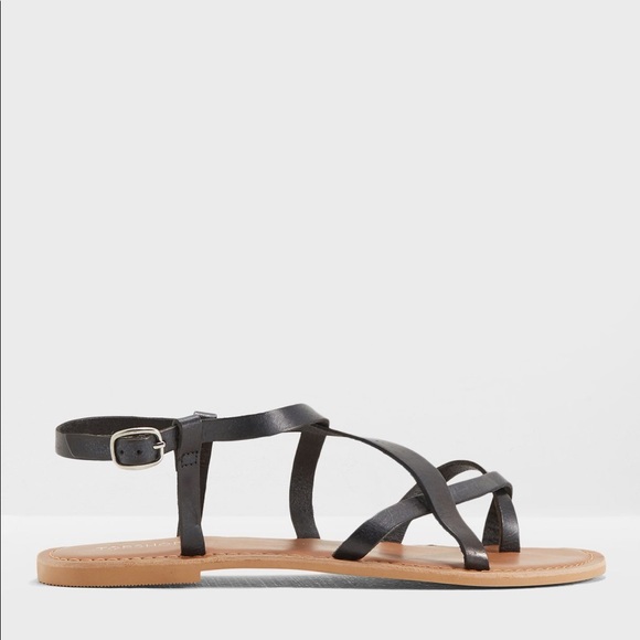 Topshop Hiccup Leather Strappy Sandal - Picture 2 of 6